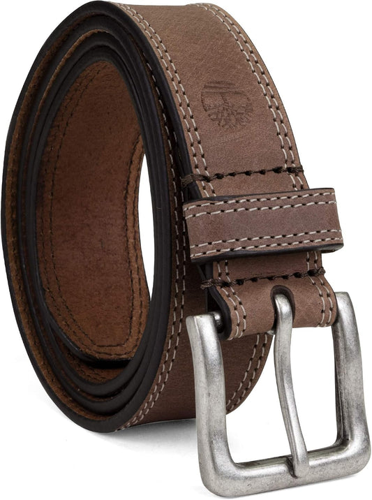 HOTTimberland Men's Classic Leather Jean Belt 1.4 Inches Wide (Big & Tall Sizes)