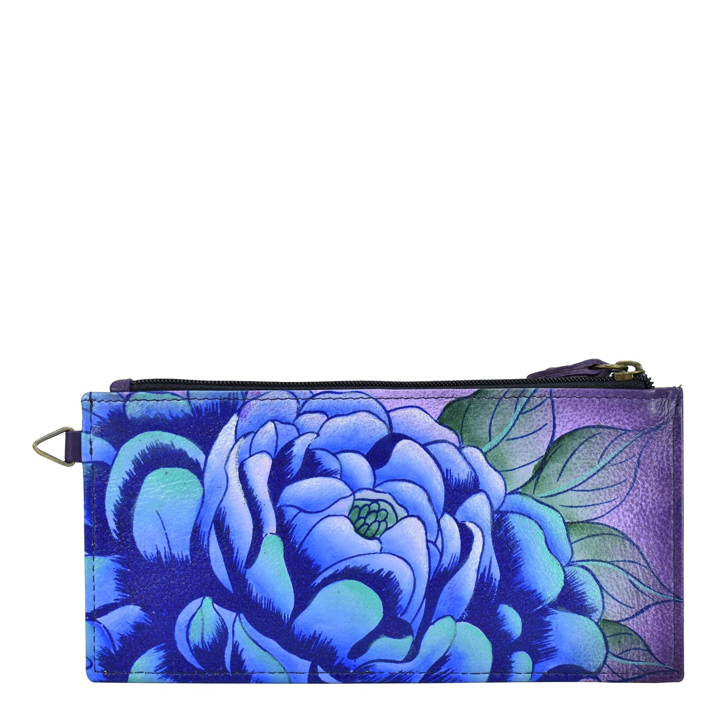 HOTAnna by Anuschka Women's Hand Painted Genuine Leather Organizer Wallet | Hand Painted