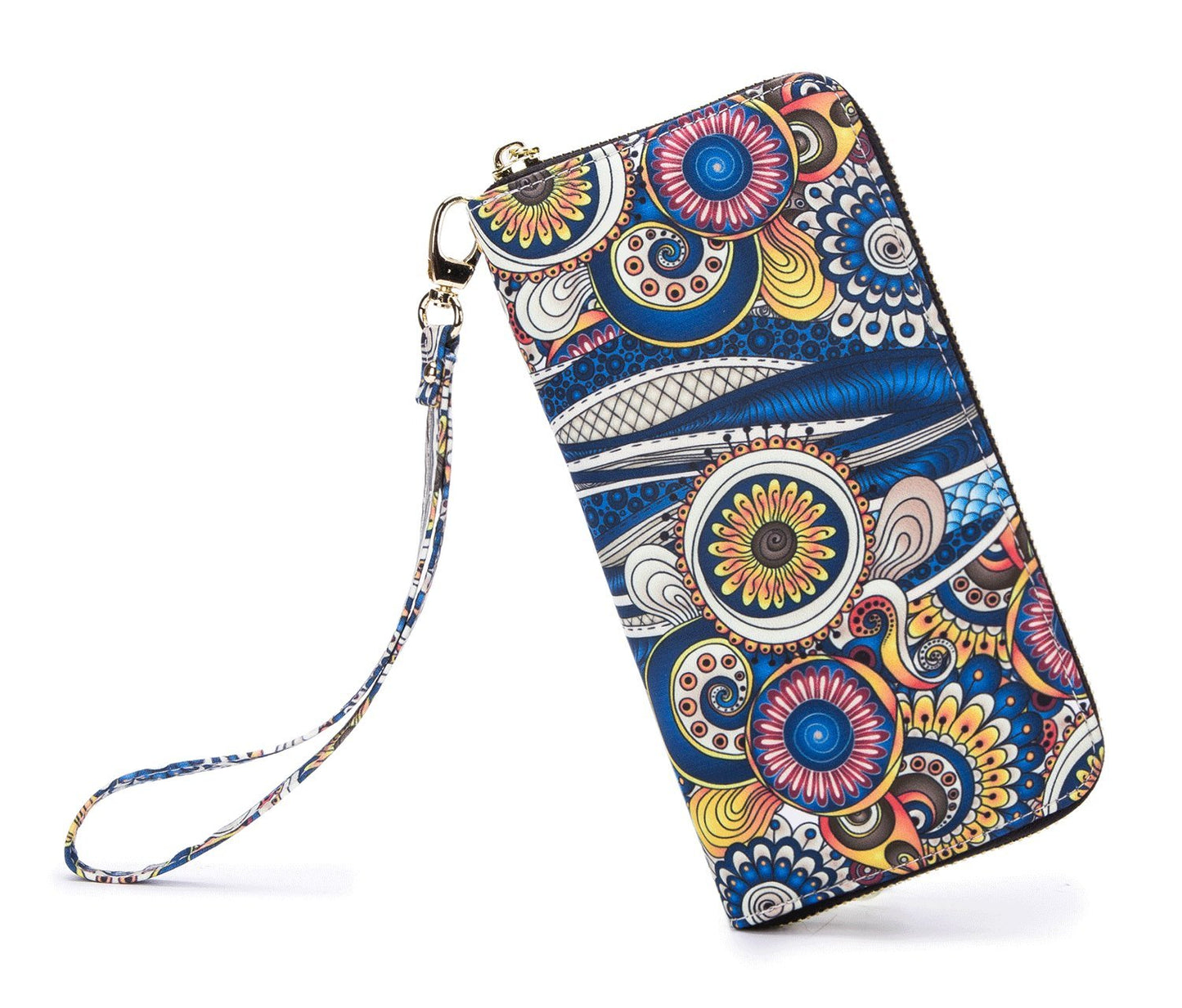 HOTWomen Wallet Card RFID For Womens Holder Blocking Credit Small Zipper Purse Pocket Bifold Slim Coin ID Ladies Wristlet Clutch Large Capacity Window Case Travel Zip Women's