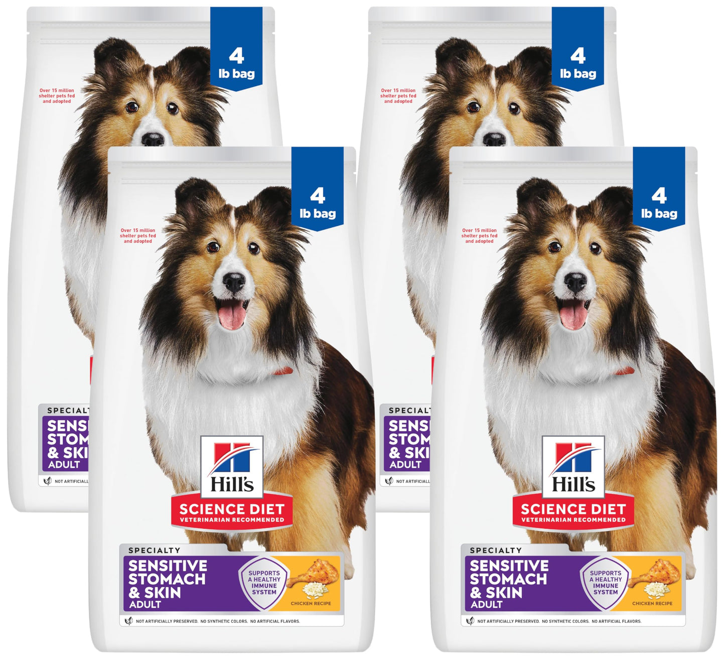 HOTHill's Science Diet Sensitive Stomach & Skin Dry Dog Food | #1 Veterinarian Recommended, Adult Formula, Chicken Recipe, 30 lb. Bag
