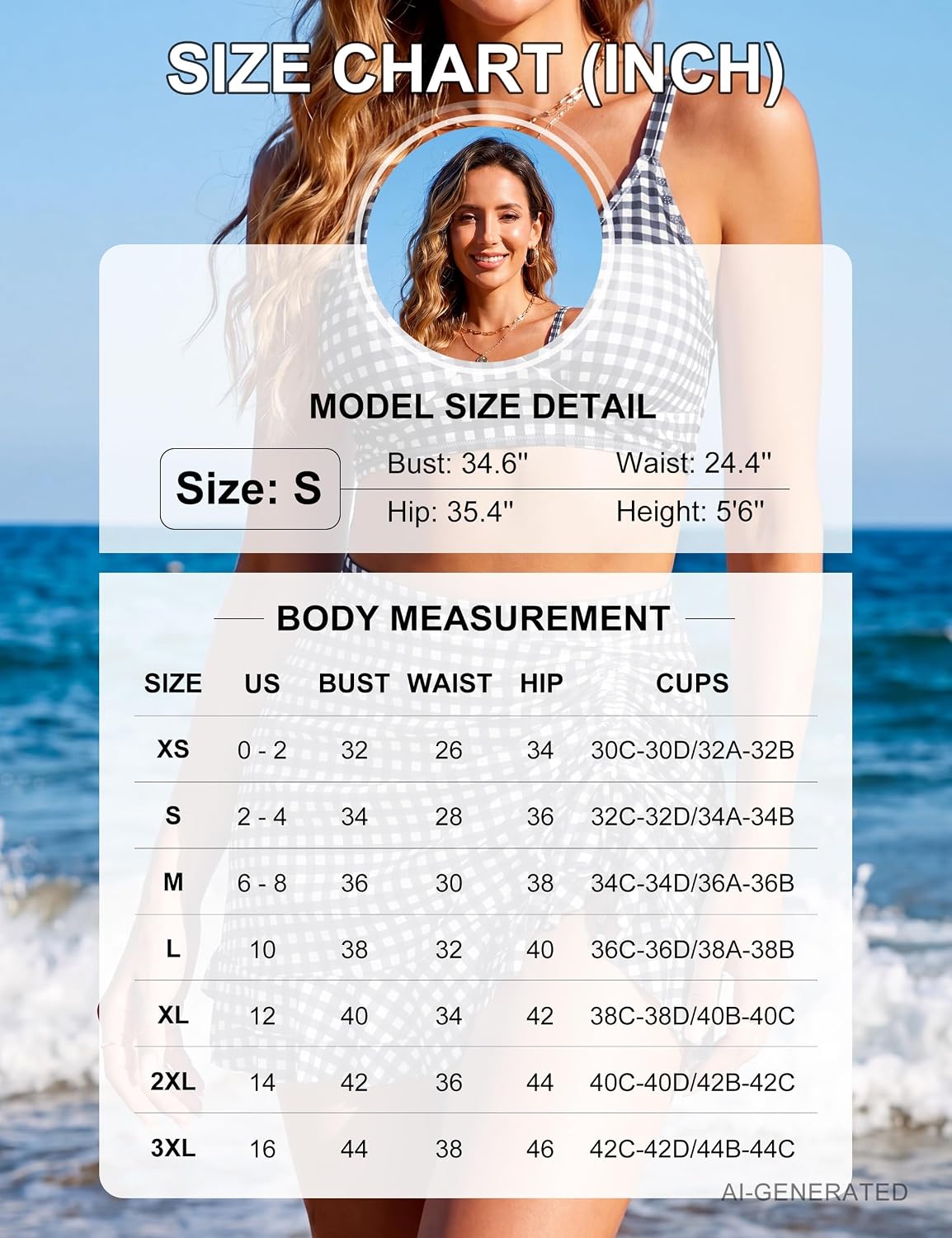 HOTBlooming Jelly Women's High Waisted Bikini Sets Tummy Control Bathing Suit Two Piece Swim Suit 2026 Retro Swimsuit
