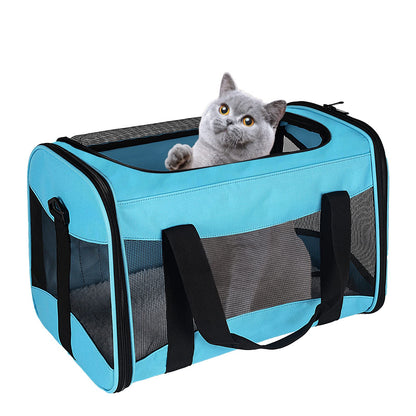 HOTCat Dog Carriers Soft-Sided Pet Carrier Large Cats for Medium Big Cat Small Dog Puppy up to 16lbs TSA Airline Approved Animal Collapsible Cat Carrier Carriers Travel Carrier Cat Bag (17x11x11)