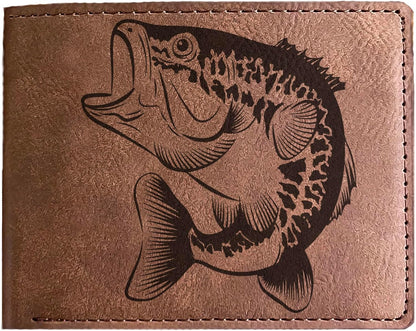 HOTFish Engraved Wallet - Perfect Gift for Fishing Enthusiasts on Father's Day, Birthdays or Christmas
