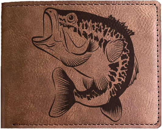 HOTFish Engraved Wallet - Perfect Gift for Fishing Enthusiasts on Father's Day, Birthdays or Christmas