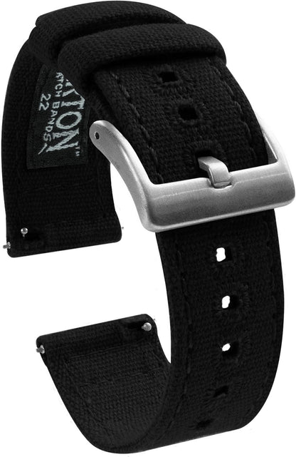 HOTBARTON Canvas Quick Release Watch Band Straps