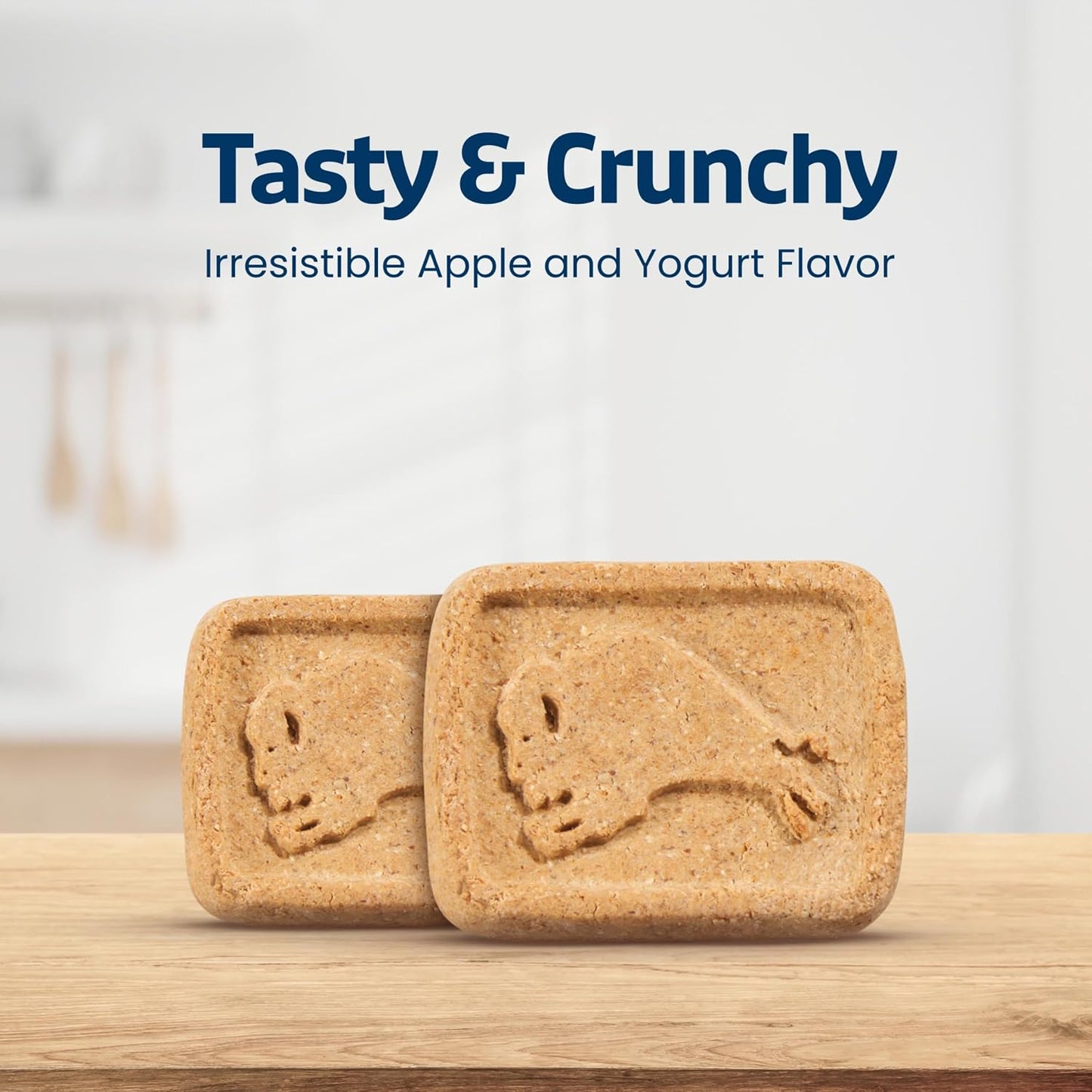 HOTBlue Buffalo Health Bars Apples & Yogurt Crunchy Dog Biscuits, Oven-Baked with Real Apples & Natural Ingredients, Healthy Dog Treats with No Artificial Flavors or Preservatives, Jumbo Box 3.5 lbs.