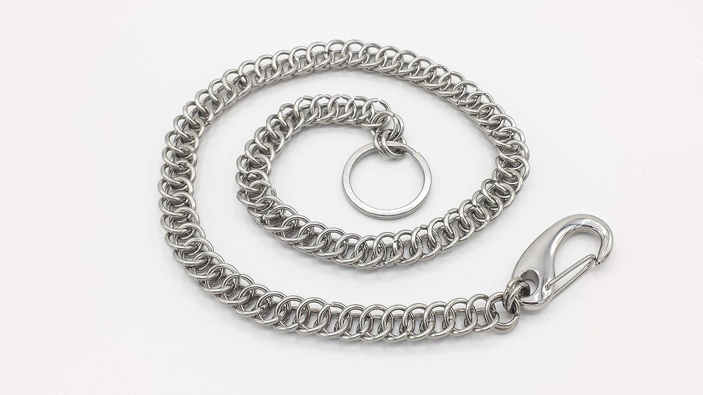 HOTStainless Steel Half Persian Chainmail Wallet Chain