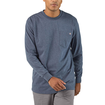 HOTDickies Men's Big and Tall Long Sleeve Heavyweight Crew Neck