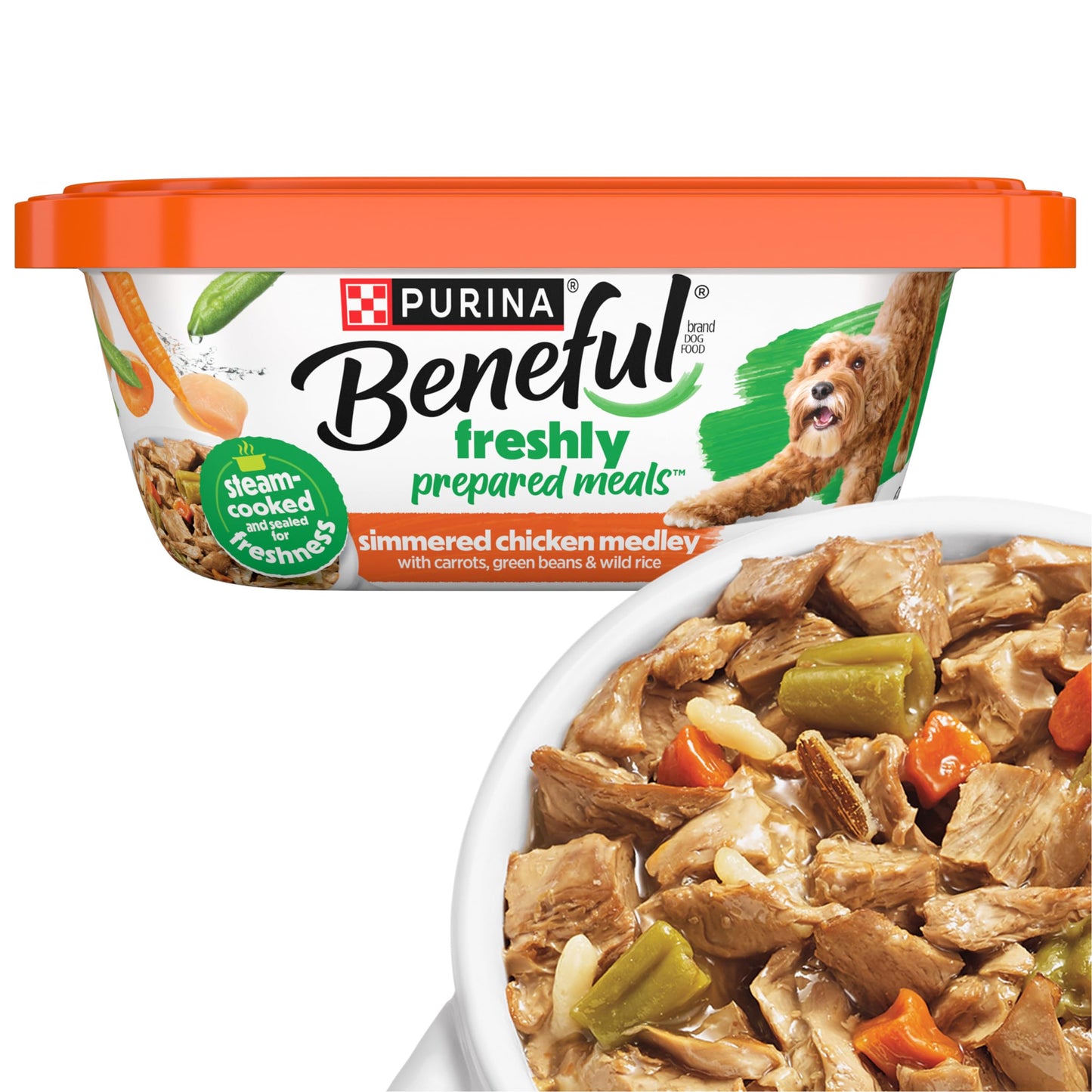 HOTPurina Beneful Gravy Wet Dog Food Variety Pack, Prepared Meals Stew - (12) 10 oz. Tubs