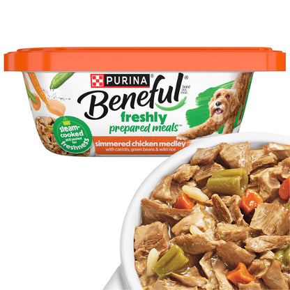 HOTPurina Beneful Gravy Wet Dog Food Variety Pack, Prepared Meals Stew - (12) 10 oz. Tubs