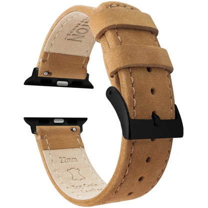 HOTBARTON WATCH BANDS - Top Grain Leather Watch Bands Compatible with Apple Watch Models - 1, 2, 3, 4, 5, 6, 7, 8, 9, 10, SE, Ultra & Ultra 2