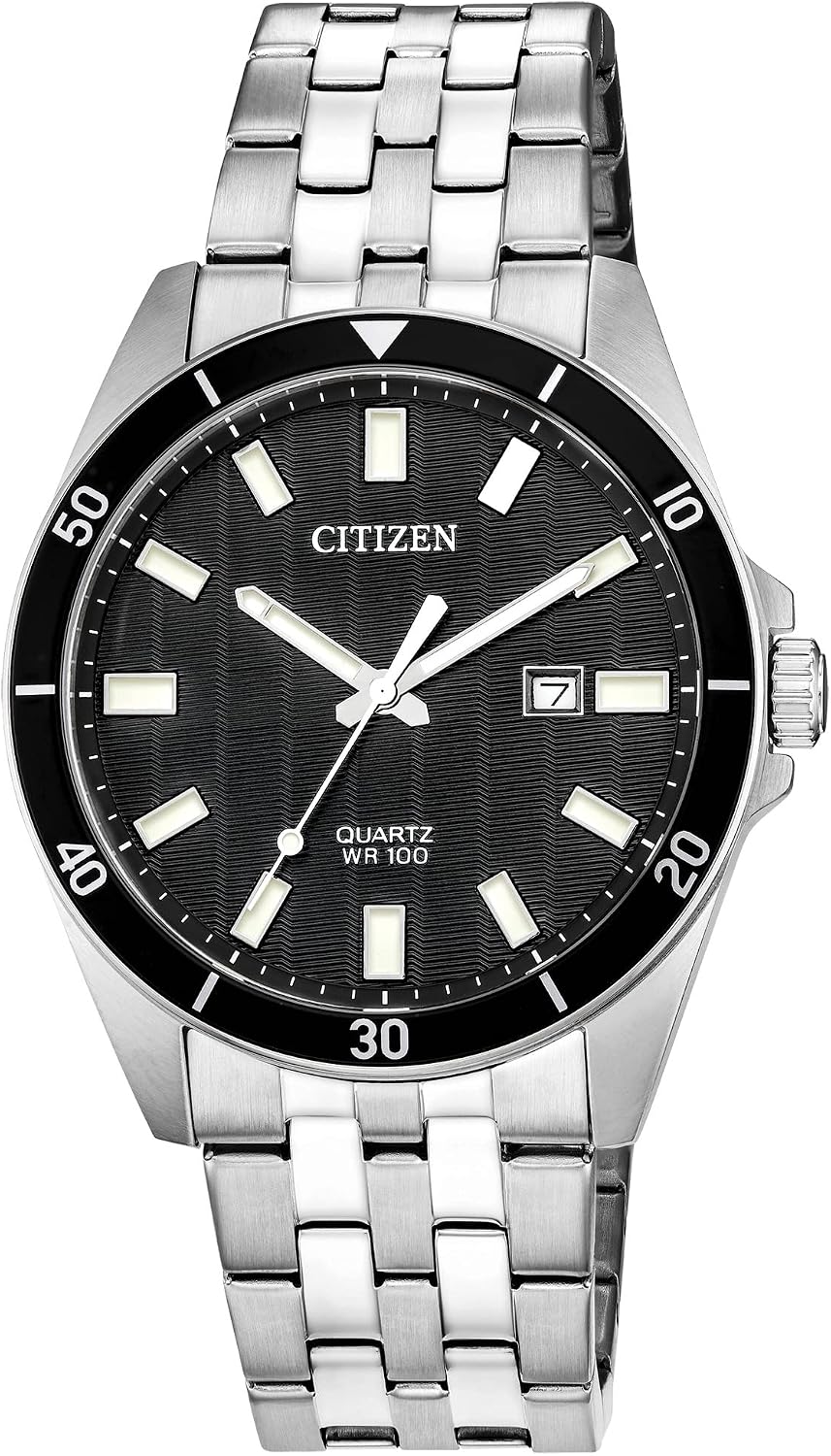 HOTCitizen Quartz Mens Watch, Stainless Steel, Classic
