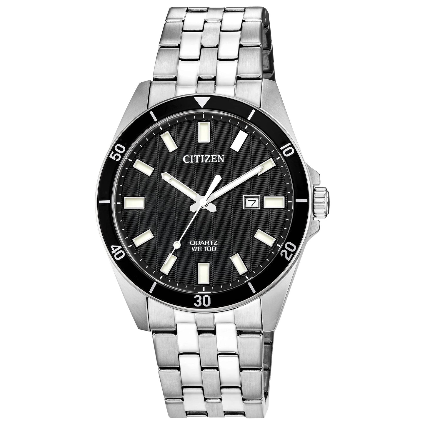 HOTCitizen Quartz Mens Watch, Stainless Steel, Classic