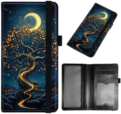 HOTCheckbook Cover for Men & Women, Slim PU Leather Checkbook Holder Wallet with RFID Blocking, Stylish and Durable, Dog Paw Prints Galaxy