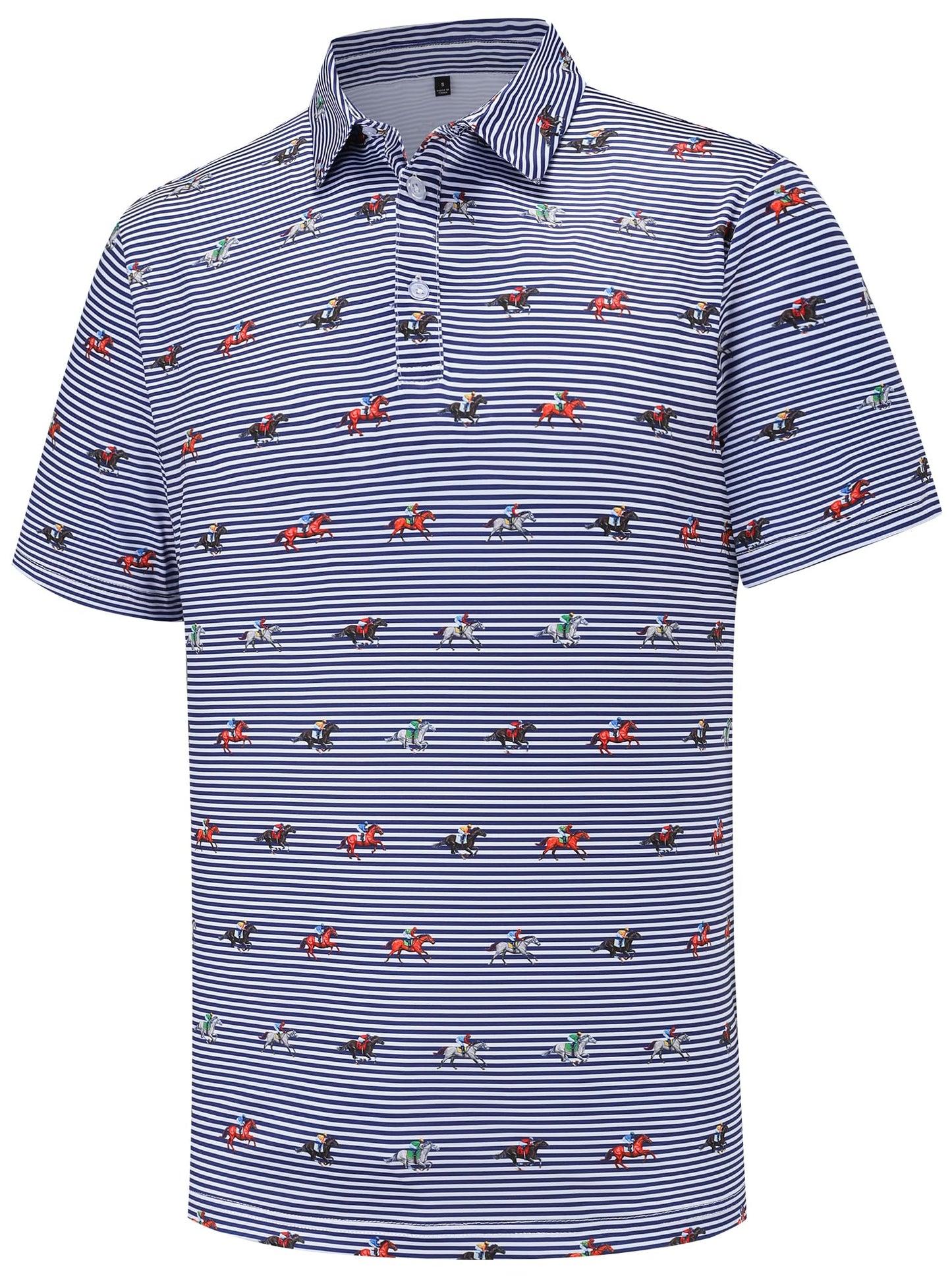 HOTMen's Golf Polo Shirts Short Sleeve Performance Moisture Wicking Dry Fit Funny Golf Polo Shirts for Men
