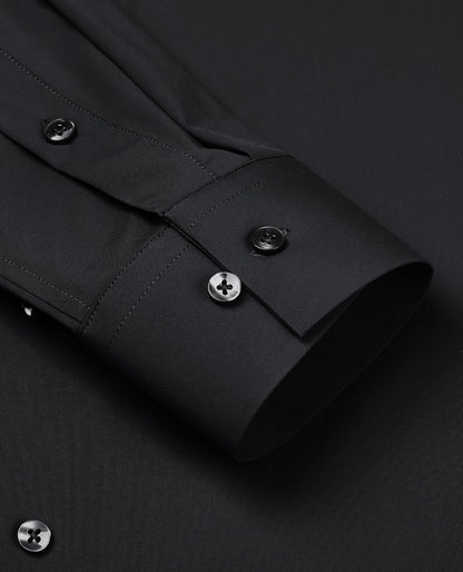 HOTLion Nardo Stretch Mens Dress Shirts Long Sleeve Slim Fit Dress Shirts for Men Muscle Fit Wrinkle Free Button Down Shirt
