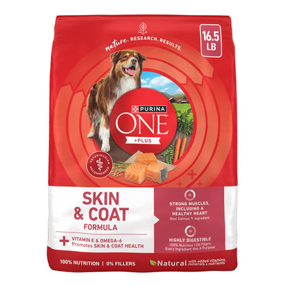 HOTPurina ONE Natural, Sensitive Stomach Dry Dog Food, +Plus Skin & Coat Formula - 31.1 lb. Bag
