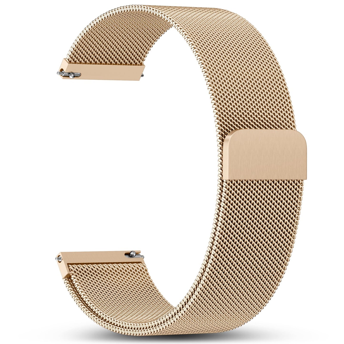 HOTGEAK 18mm 20mm 22mm Metal Watch Band Compatible with Garmin Vivoactive 5 Watch Bands, Vivoactive 6/3/Venu 3S/2S, Quick Release Stainless Steel Milanese Loop Mesh Strap for Venu 3/Venu 2 Men Women