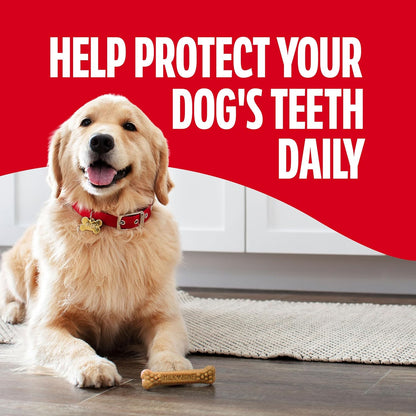HOTMilk-Bone Brushing Chews Large Daily Dental Dog Treats, 33.7 oz Bag | 25 treats, chicken flavored, VOHC accepted dental chews, helps clean teeth and freshen breath, for large dogs 50 lbs and up