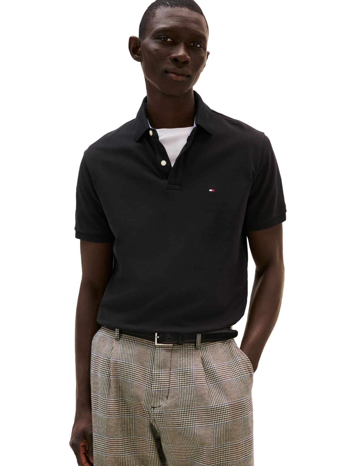 HOTTommy Hilfiger Mens Short Sleeve Cotton Pique Polo Shirt in Regular Fit