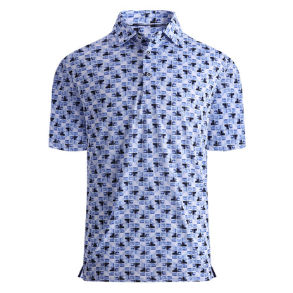 HOTDamipow Premium Golf Shirts for Men Dry Fit Performance Polo Short Sleeve Collared Shirt