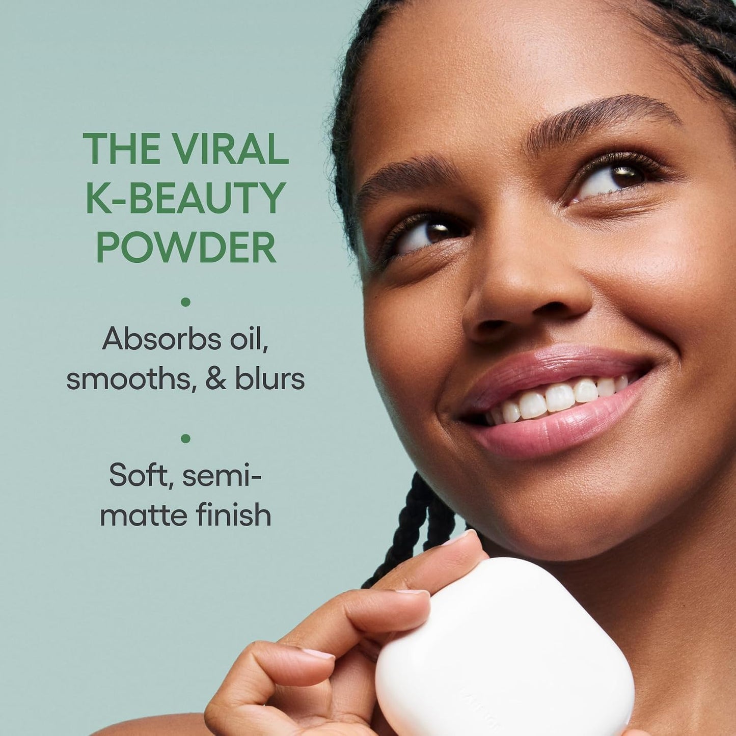 HOTNeo Blurring Powder: Korean Shine Control Compact with Pore Blurring, Smoothing Finish & Travel-Friendly, No Spill Packaging
