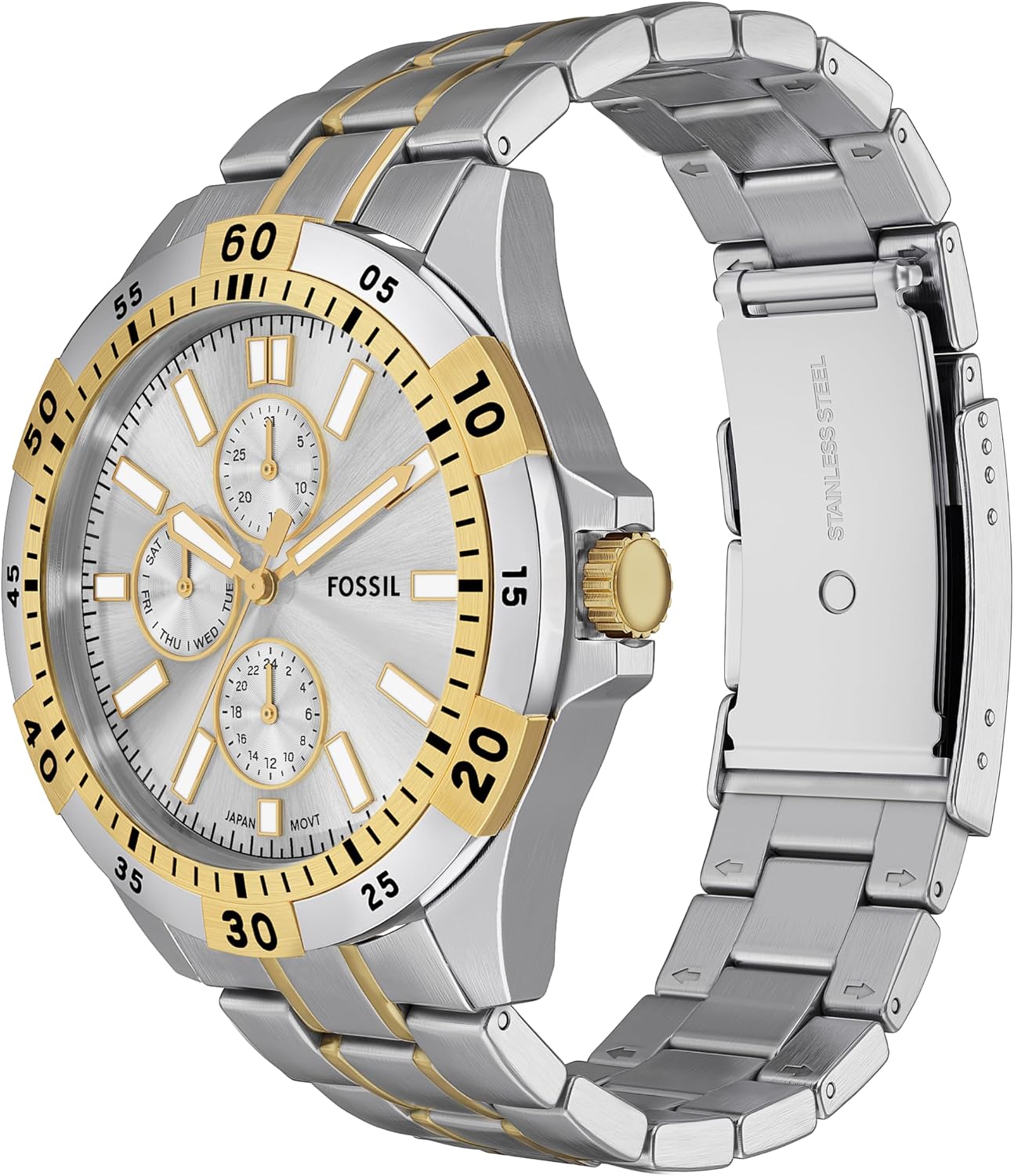 HOTFossil Men's Watch, Garrett Multifunction Stainless Steel Watch for Men