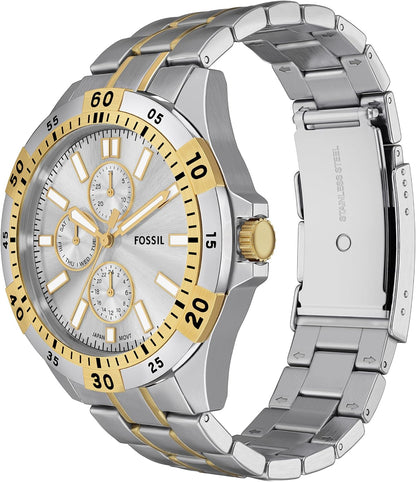 HOTFossil Men's Watch, Garrett Multifunction Stainless Steel Watch for Men