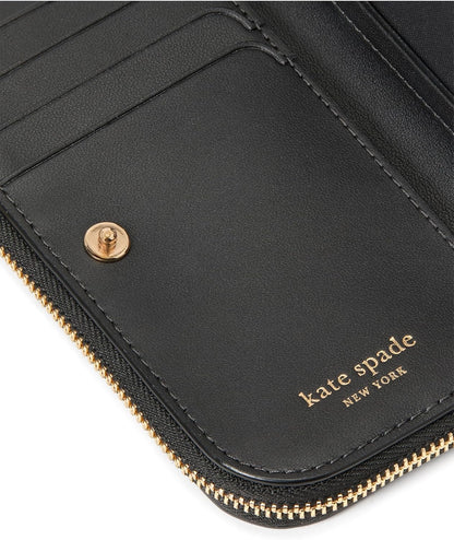 HOTkate spade new york Women's Devin Pebbled Leather Small Slim Bifold Wallet