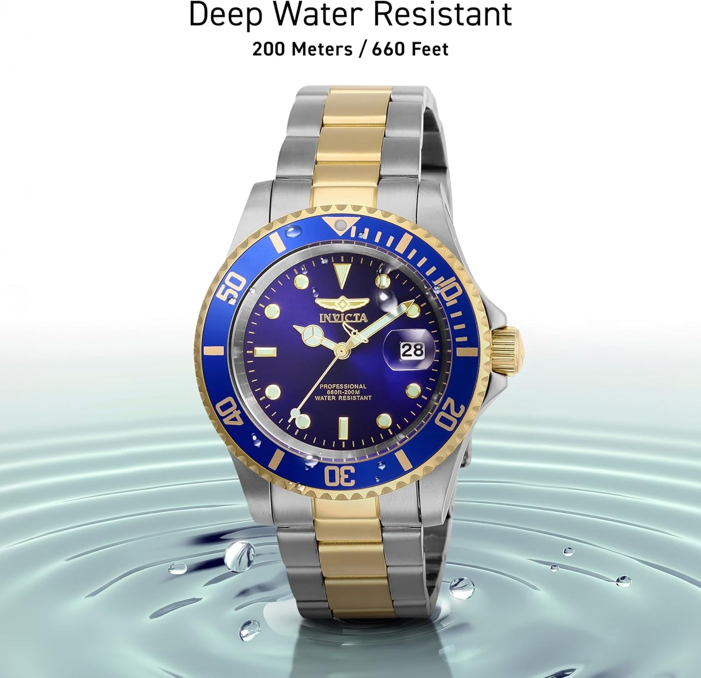 HOTInvicta Men's Pro Diver Quartz Watch with Stainless Steel Strap