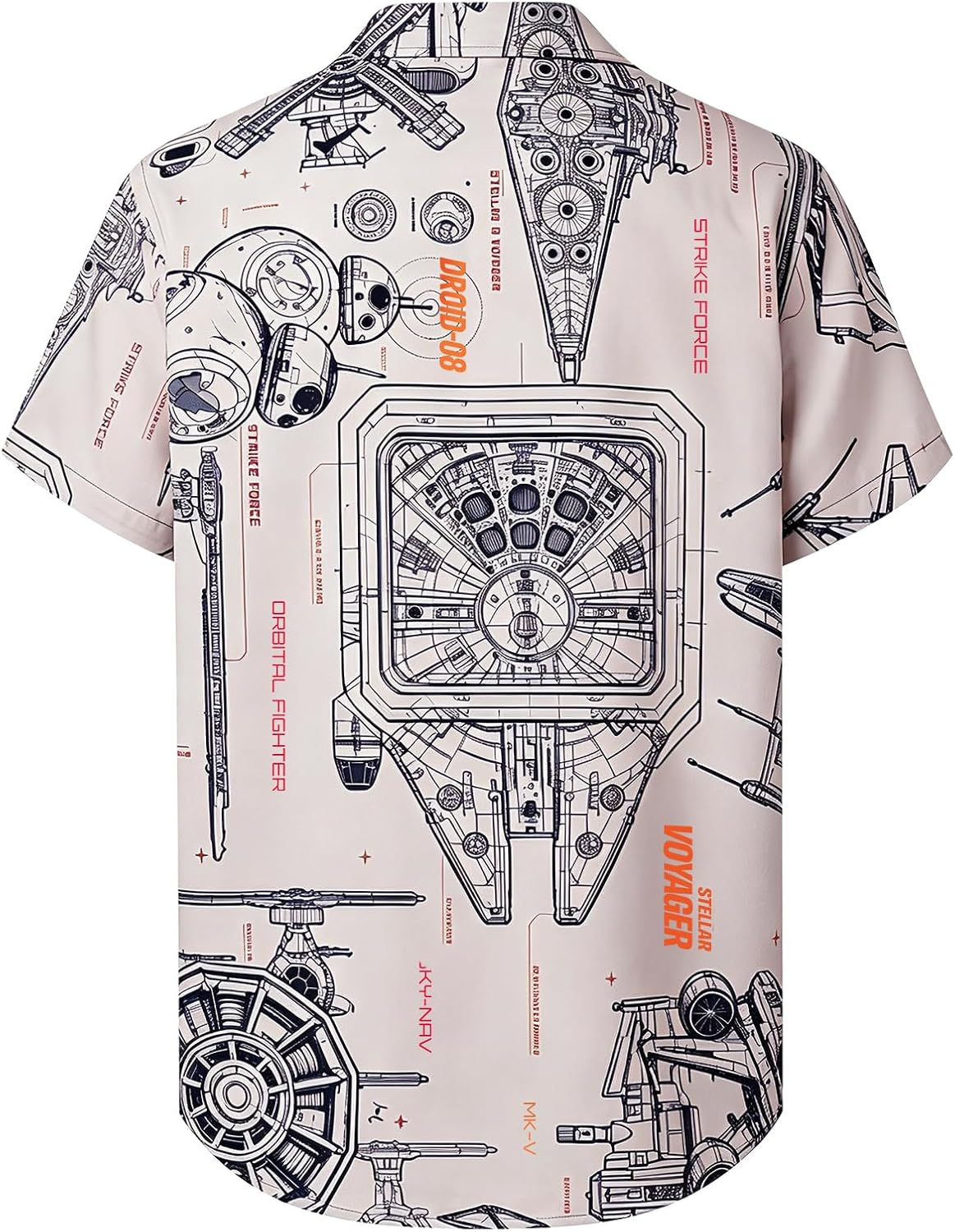 HOTHardaddy Men's Hawaiian Shirt Short Sleeves Printed Button Down Summer Beach Casual Shirts