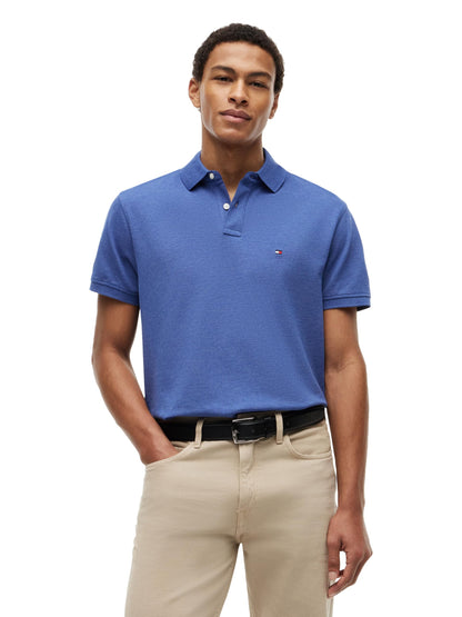 HOTTommy Hilfiger Men's Short Sleeve Polo Shirts in Classic Fit with Stretch and Organic Pique Cotton