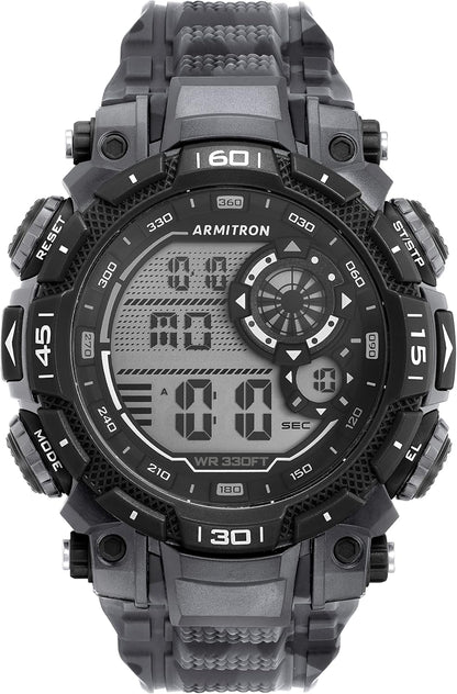 HOTArmitron Sport Men's Digital Chronograph Resin Strap Watch, 40/8397
