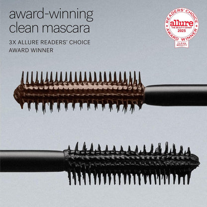 HOTILIA - Limitless Lash Mascara (After Midnight | Soft black) | Lengthen, Lift, Separate | 12-HR Wear | Smudge-Resistant | Conditioning | Safe for Sensitive Eyes, Clean, Cruelty-Free
