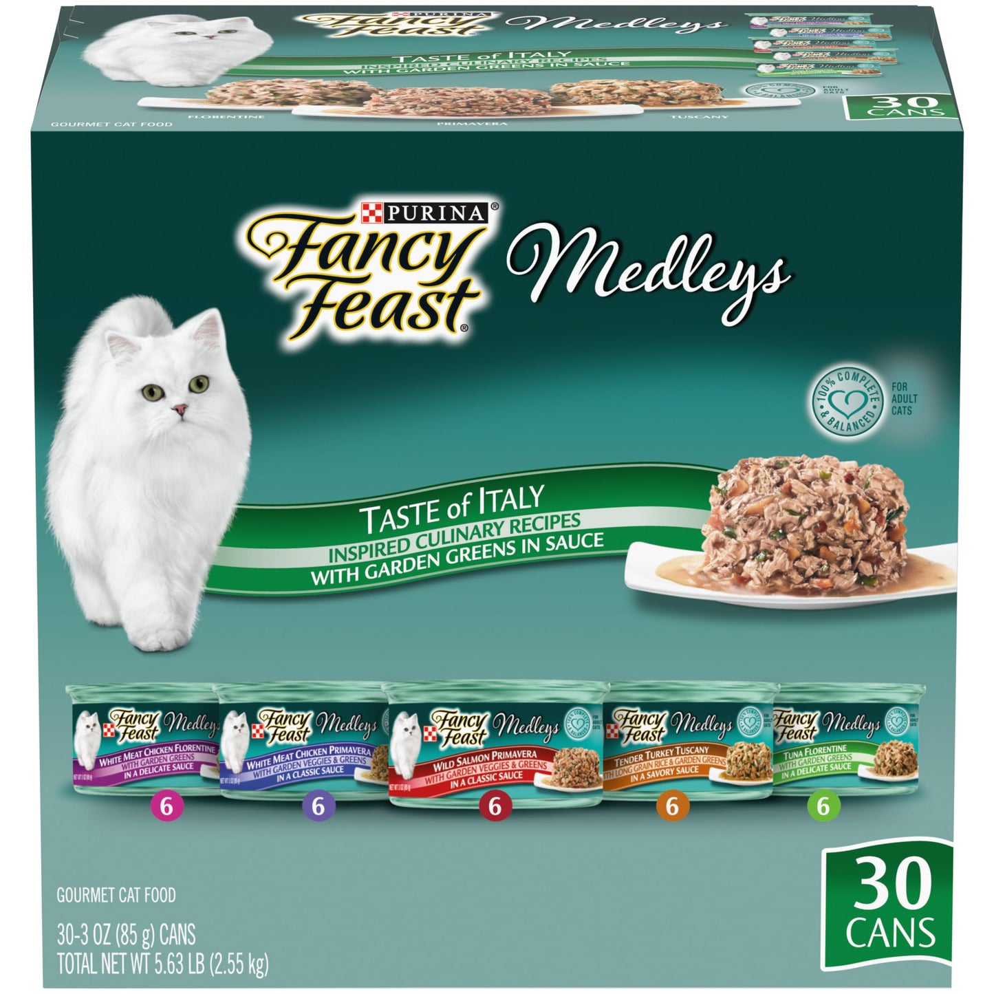 HOTPurina Fancy Feast Seafood Classic Pate Collection Grain Free Wet Cat Food Variety Pack - (Pack of 30) 3 oz. Cans