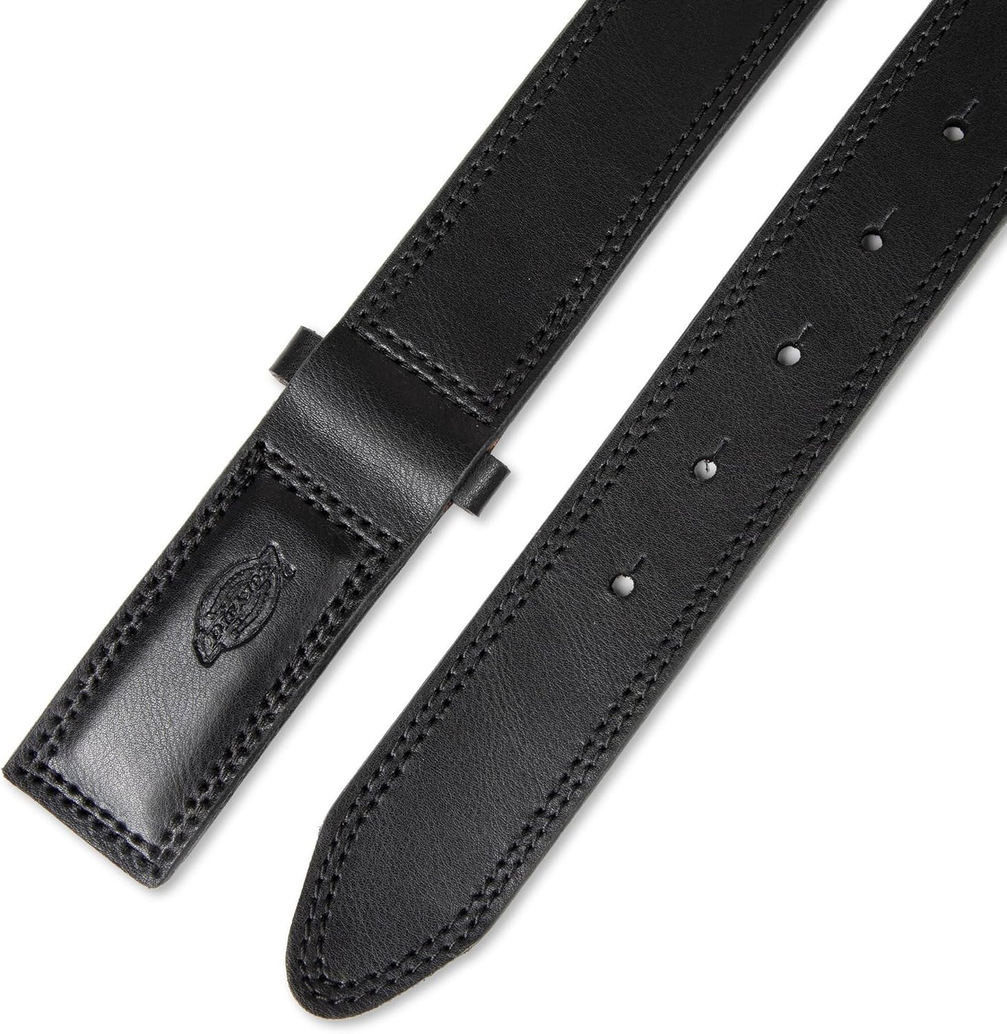 HOTDickies Men's Dickies Unisex Leather Mechanic No-Scratch Work Belt - Buckleless, Snap-On Belt