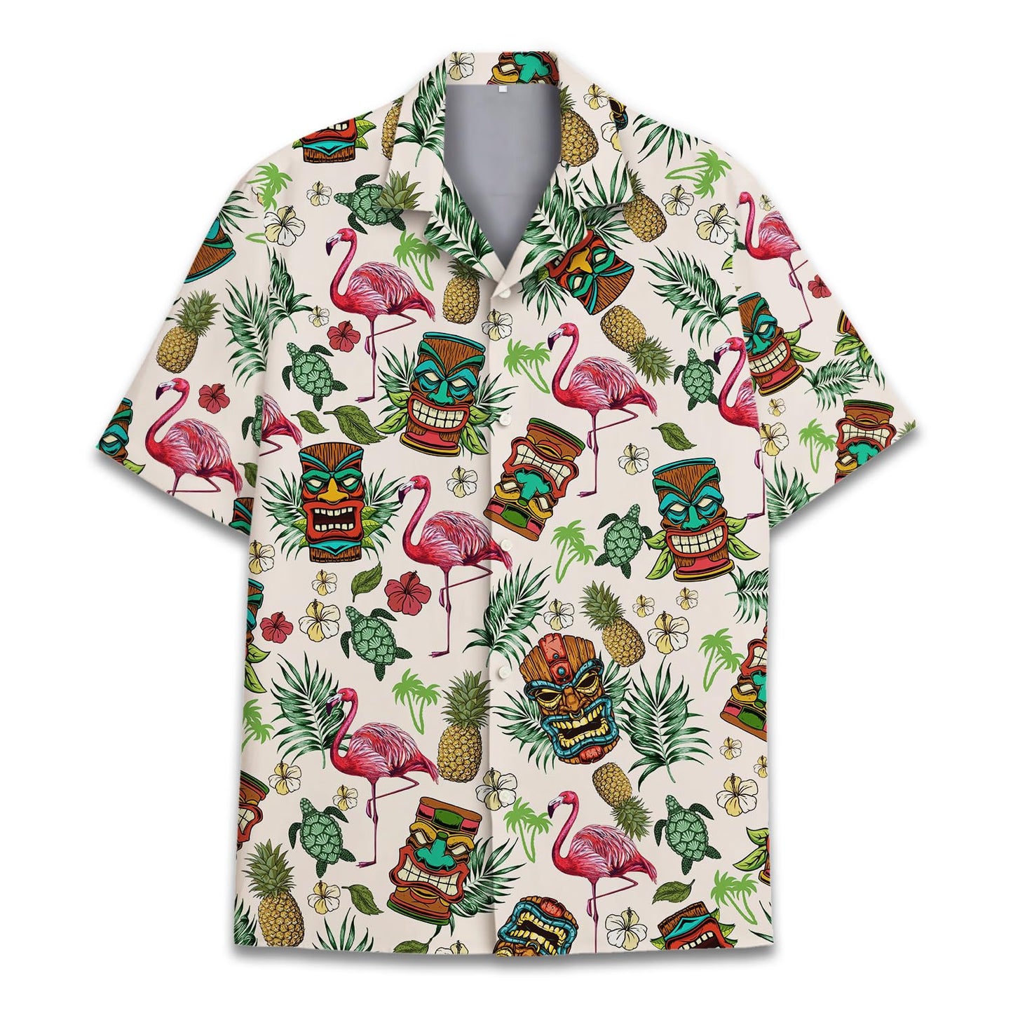 HOTTropical Bigfoot Hawaiian Shirts for Men Women, Sasquatch Summer Beach Button Down Short Sleeve
