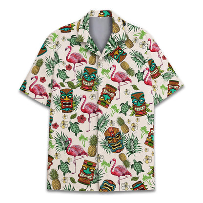 HOTTropical Bigfoot Hawaiian Shirts for Men Women, Sasquatch Summer Beach Button Down Short Sleeve