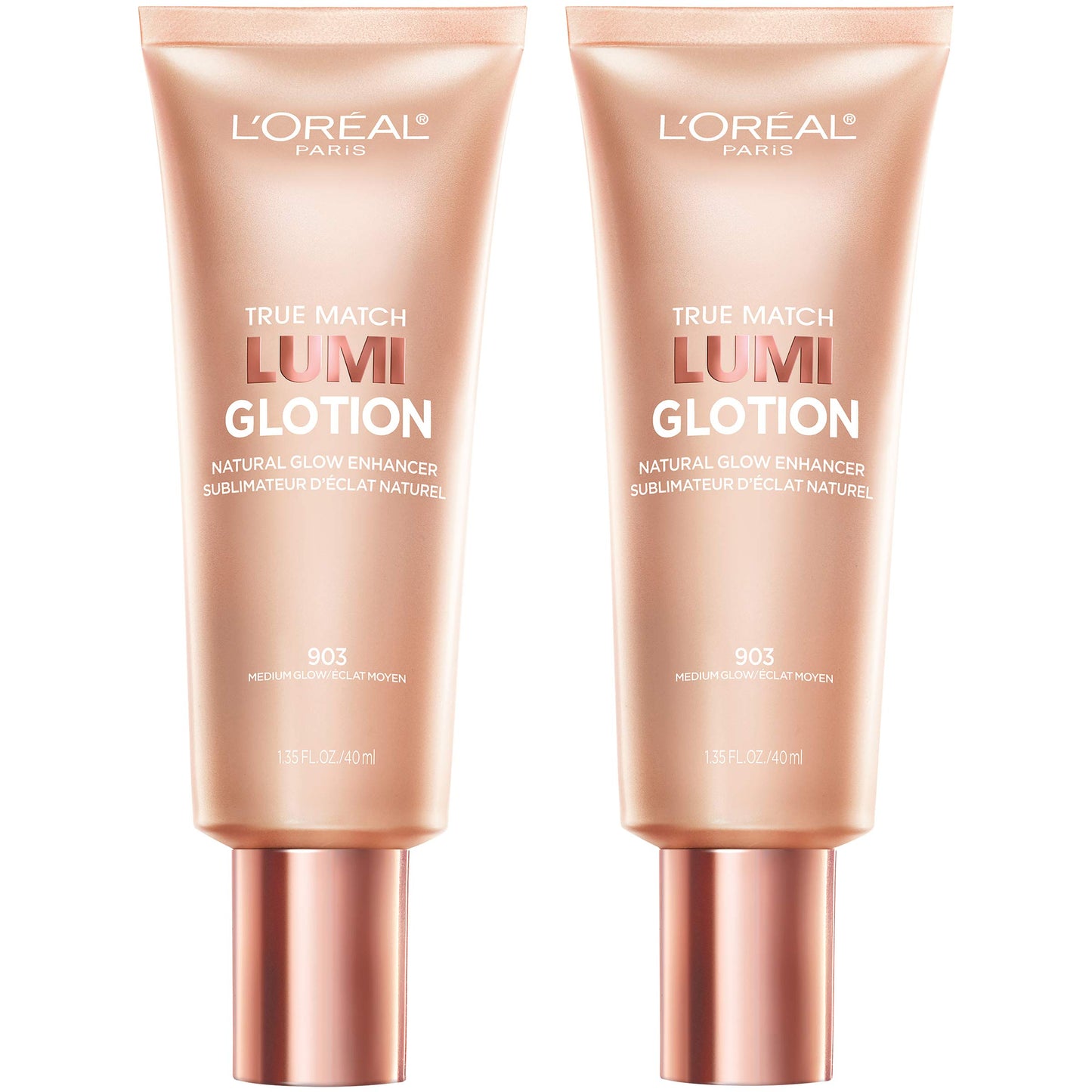 HOTL'Oreal Paris Makeup True Match Lumi Glotion, Natural Glow Enhancer, Illuminator Highlighter, Bronzing Drops For a Sun-Kissed Glow, 903 Medium