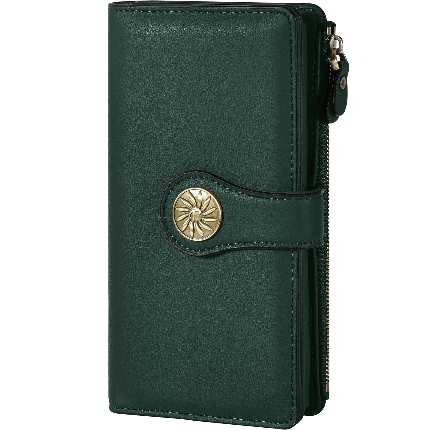 HOTTravelambo Women's Wallet RFID Blocking Trifold Clutch Large Capacity Credit Card Holder Travel Purse