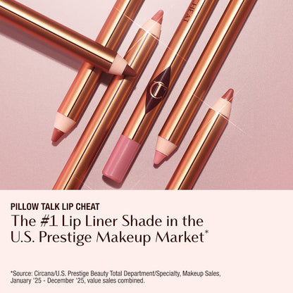 HOTCharlotte Tilbury Lip Cheat Lip Liner Pencil - Gives Lips a Fuller-Looking, Defined Pout - Enriched with Jojoba Oil & Hyaluronic Acid - Waterproof, Smudge-Proof & Transfer-Proof