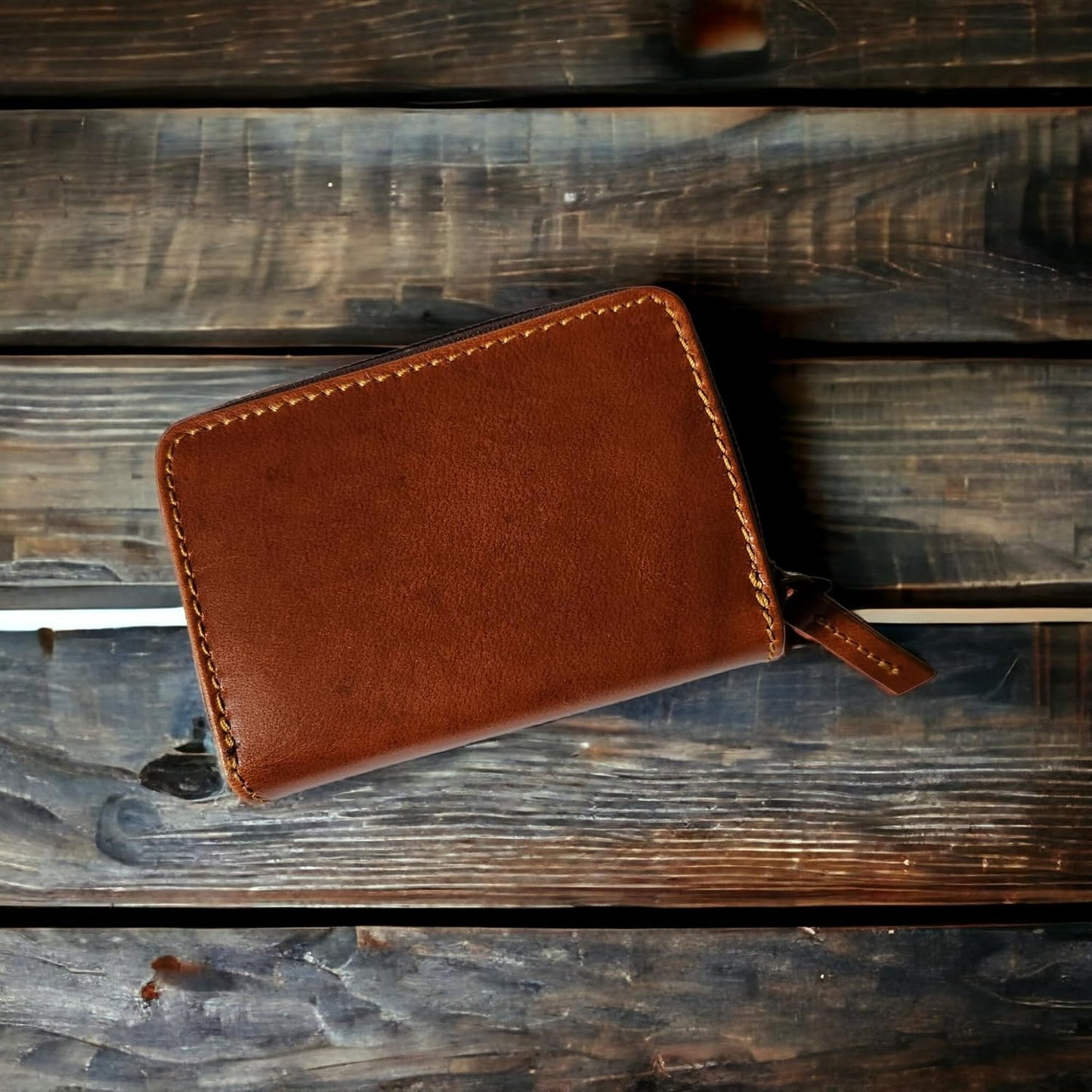 HOTRanch Junkie Highlands Saddle Leather Credit Card Wallet