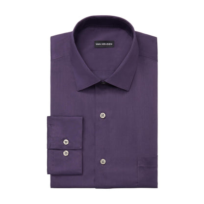 HOTVan Heusen Men's Dress Shirt Regular Fit Ultra Wrinkle Free Flex Collar Stretch Solid