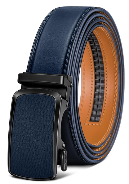 HOTBULLIANT Men's Belt,Brand Ratchet Belt Of Genuine Leather For Gift Men Dress,Size Customized