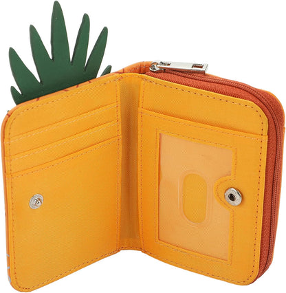 HOTSpongebob Squarepants Pineapple House 4.5" Women's Zip Around Card Wallet