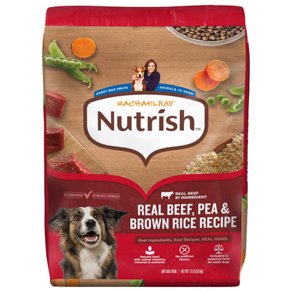 HOTNutrish Dry Dog Food, Beef, Pea & Brown Rice, 40 lb. Bag (Rachael Ray)