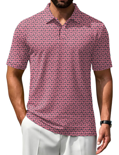 HOTPoriff Mens Polo Shirts Short Sleeve Golf Shirt Dry Fit Athletic T-Shirt Moisture Wicking Top (S-3XL)