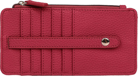 HOTJulia Buxton Vegan Leather Pik-Me-Up® Thin Card Holder Red