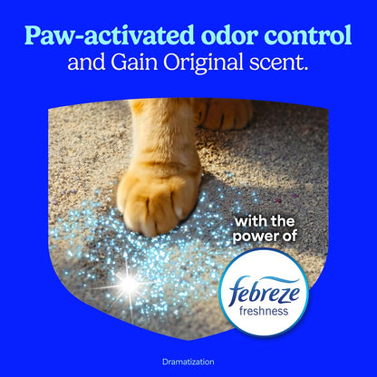 HOTFresh Step Odor Shield Multi Cat Clumping Cat Litter With Febreze Freshness in Gain Scent, Low Dust, Odor Control with Ammonia Block Tech, Compatible in Automatic Litter Boxes, 14 lb.