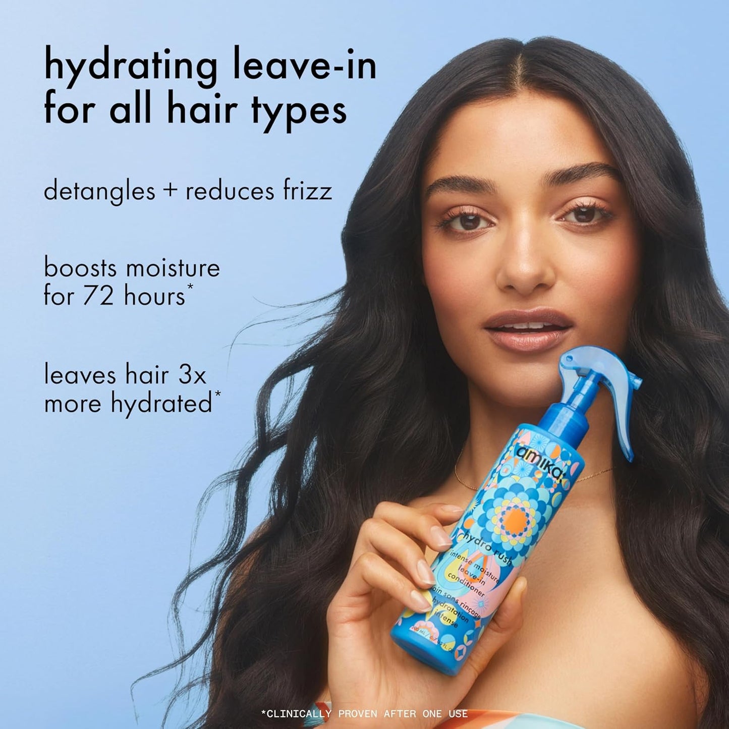 HOTamika Hydro Rush Intense Moisture Leave-In Conditioner with Hyaluronic Acid